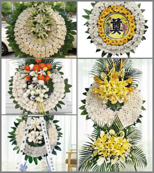 四川成都大邑县董场镇正雄社区花圈速递